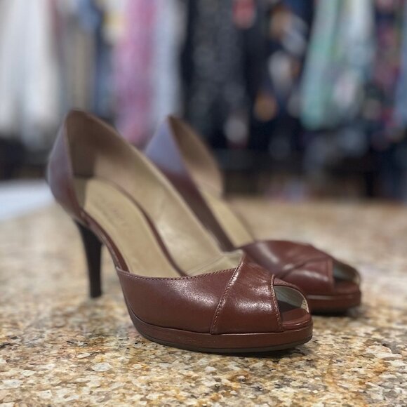 D'Orsay Peep Toe Pump - Picture 1 of 5